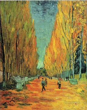 Bosque Painting - Bosque de Alychamps Vincent van Gogh